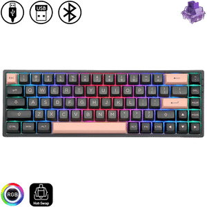 Akko 3068B Plus - Black & Pink